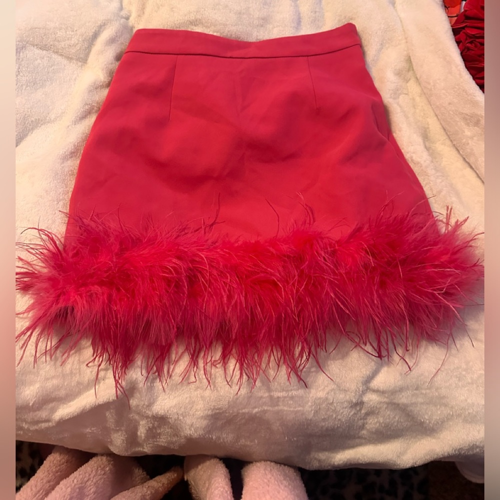 New pink trim, short skirt, Barbiecore